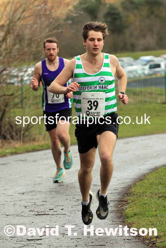 Senior Men and Veterans (Over 40s), 2023 NECAA Royal Signals Relays, Hetton le Hole, County Durham. Photo: David T. Hewitson/Sports for All Pics